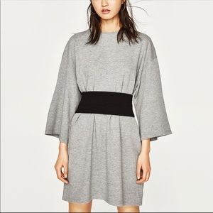 Zara Grey Dress w/Black Corset sz Small